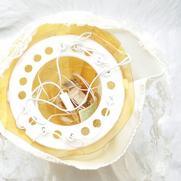 Vintage Angel Christmas Tree Topper Lighted Lace - Picture 9 of 15